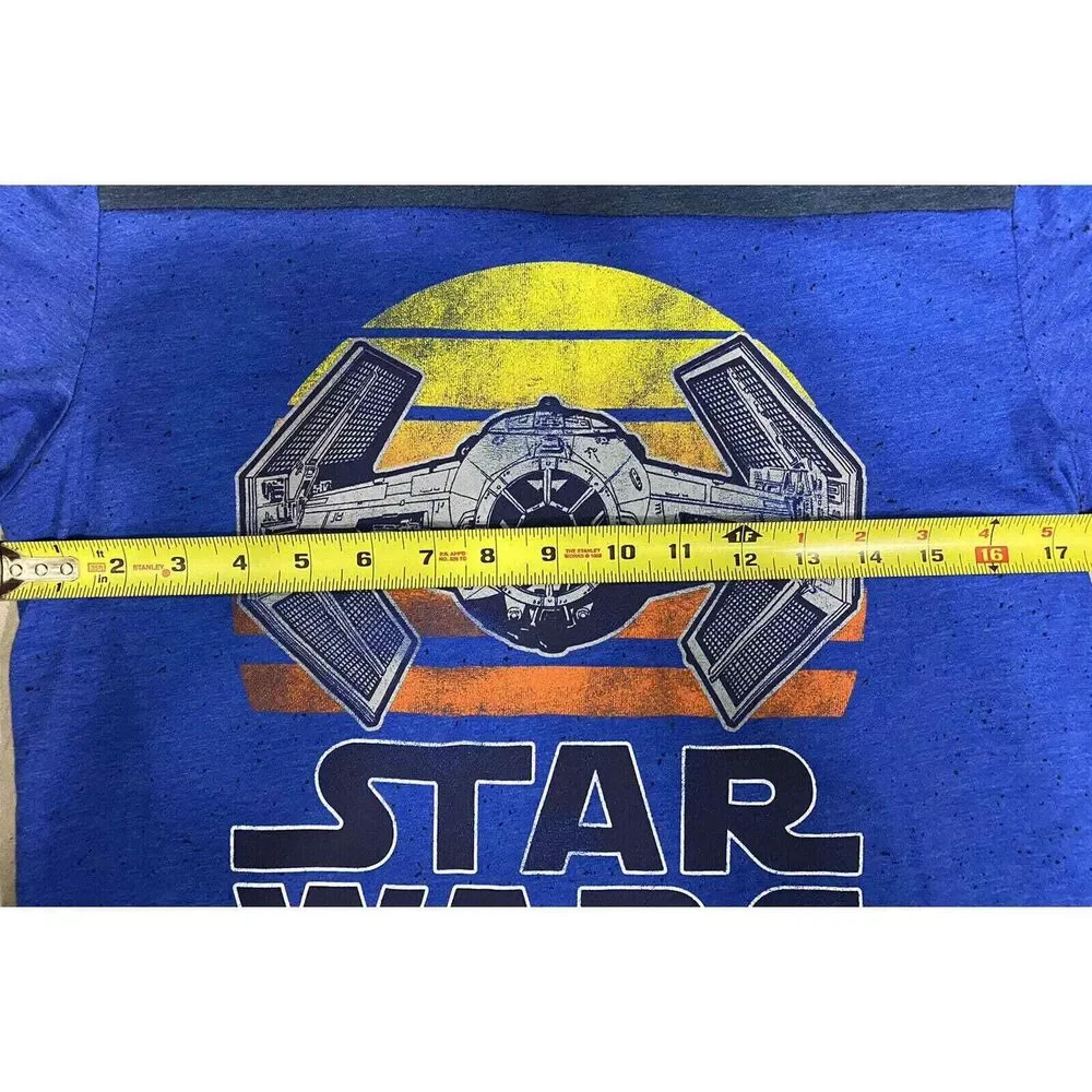 Star Ward Mens T-Shirt -Retro Colorful Tie Fighter‎ Logo Image Fifth Sun Small